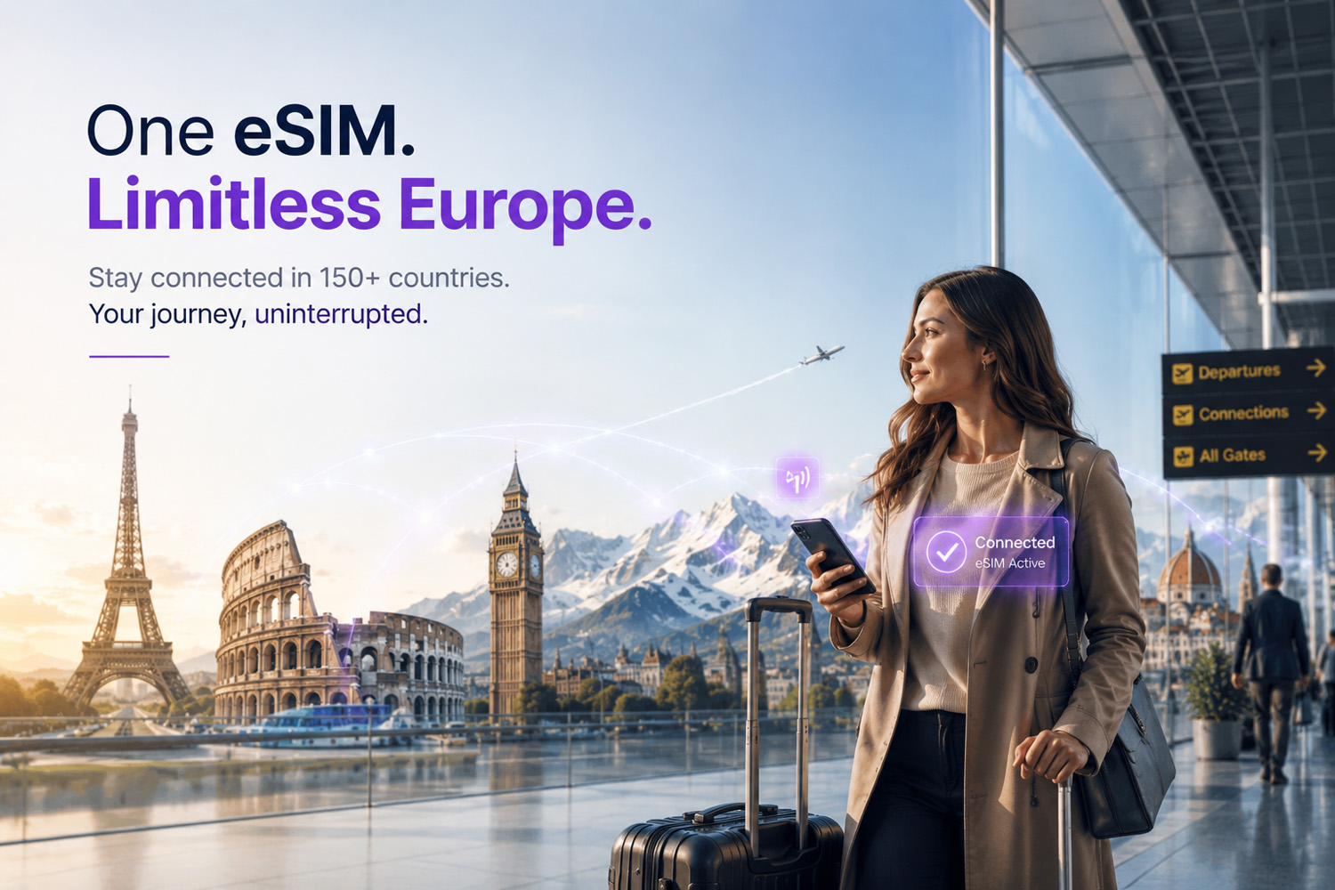 Europe eSIM Guide 2026: Everything You Need to Know Before Travelling Across Europe
